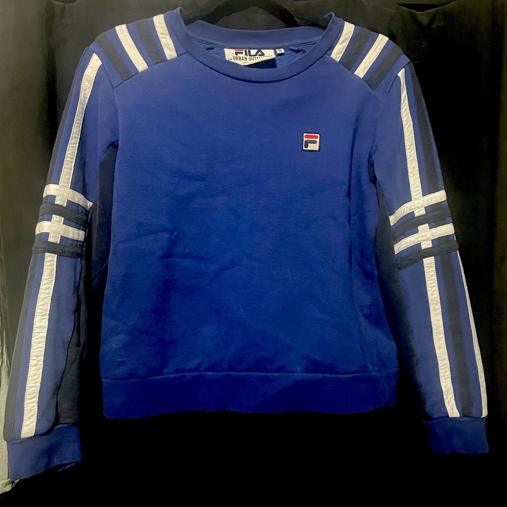 Fila stripe embroidered crewneck
